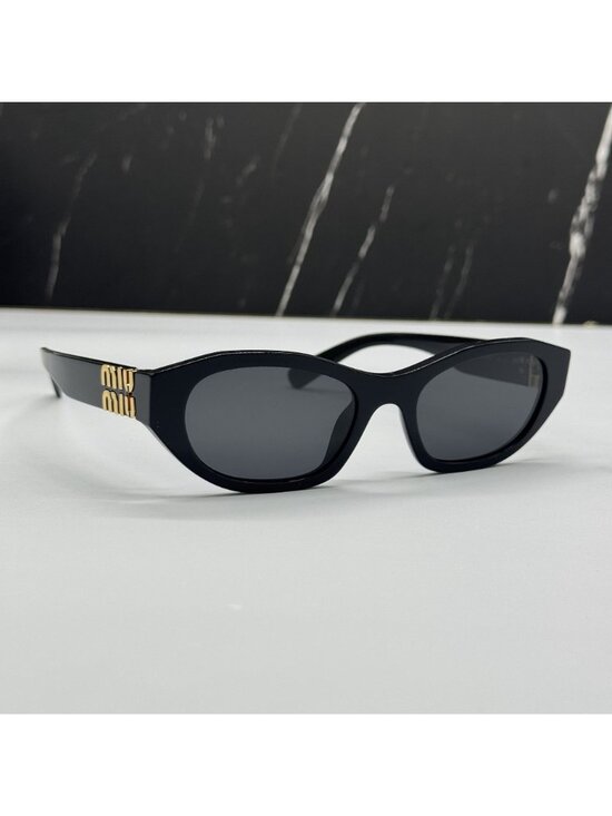 NEW MIU MIU MUA03S 16K08Z SUNGLASSES BLACK WOMEN MU A03S, SMU A03 EYEWEAR